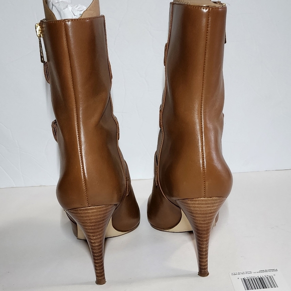 Michael Kors Leather Lori Bootie mid-calf boots / 8.5M - Picture 4 of 9